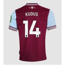 West Ham United Mohammed Kudus #14 Hjemmedrakt 2024-25 Kortermet